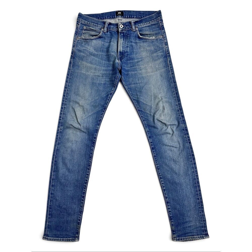 EDWIN ED-85 Slim Tapered Jeans Men’s 32x32 Medium Wash Stretch Japanese Denim